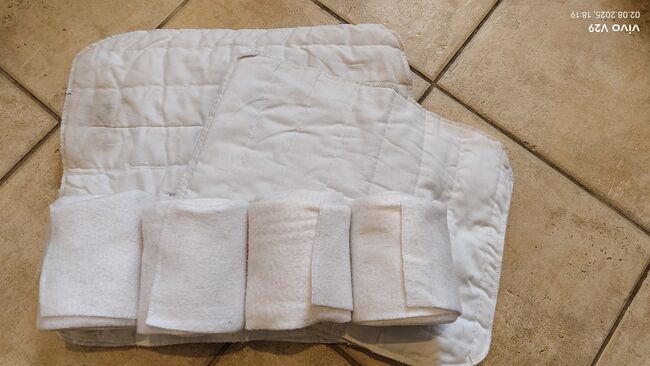 Bandagen und Bandagierunterlagen Set 4x weiß WArmblut, Katja Presch, Horse Bandages & Wraps, Sankt Koloman