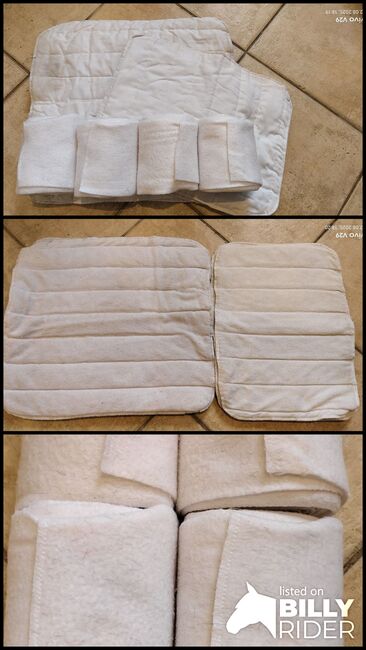 Bandagen und Bandagierunterlagen Set 4x weiß WArmblut, Katja Presch, Horse Bandages & Wraps, Sankt Koloman, Image 4