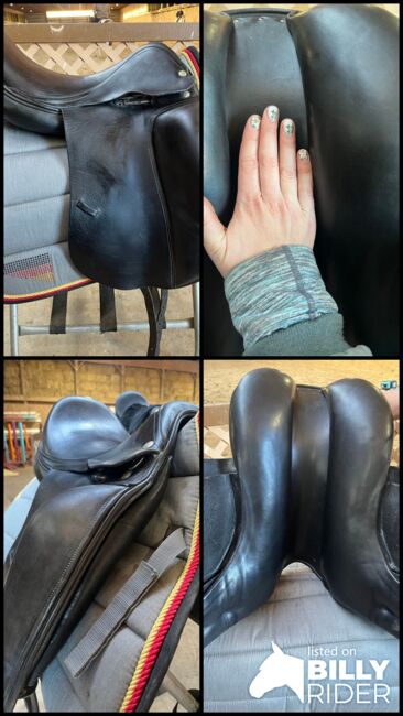Verhan Odyssey Dressage Saddle, 17" deep seat, wool-flocked, Verhan  Odyssey, Wiebke, Dressage Saddle, Grosse Pointe, Image 6