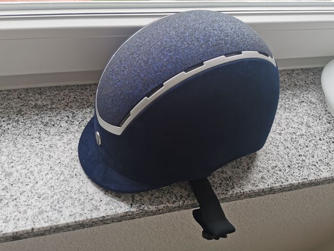 Verkaufe Reilhelm Größe 52-54 navy Glitzer, BR, Kristin Straub , Riding Helmets, Weinsberg 