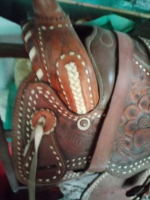 Vintage  handgefertigter Ledersattel, Mexico 1960  Sattel , Brenda Pasenau, Jodhpur Boots, Frankfurt am Main, Image 3