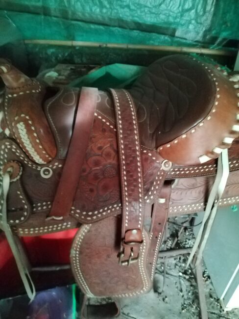 Vintage  handgefertigter Ledersattel, Mexico 1960  Sattel , Brenda Pasenau, Jodhpur Boots, Frankfurt am Main, Image 6