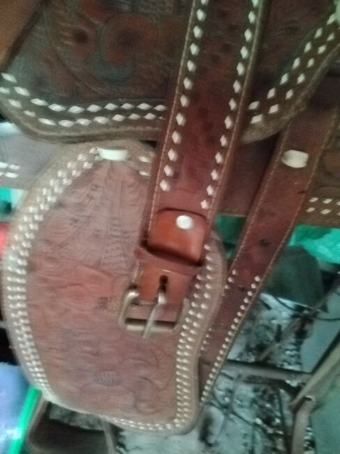 Vintage  handgefertigter Ledersattel, Mexico 1960  Sattel , Brenda Pasenau, Jodhpur Boots, Frankfurt am Main, Image 2