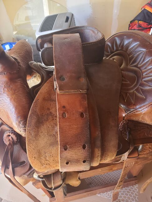 Vintage roping saddle, Billie Jean Benson, Siodło westernowe , San Carlos , Image 4