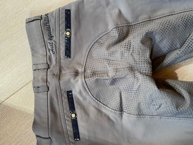 Winterreithose in grau mit Strassapplikationen, 4Riders, Michaela , Breeches & Jodhpurs, Zogelsgraben