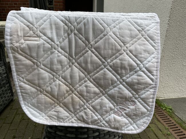 Weiße Schabracke “Navy”, Kavalkade, Cheyenne Held, Dressage Pads, Dormagen, Image 6