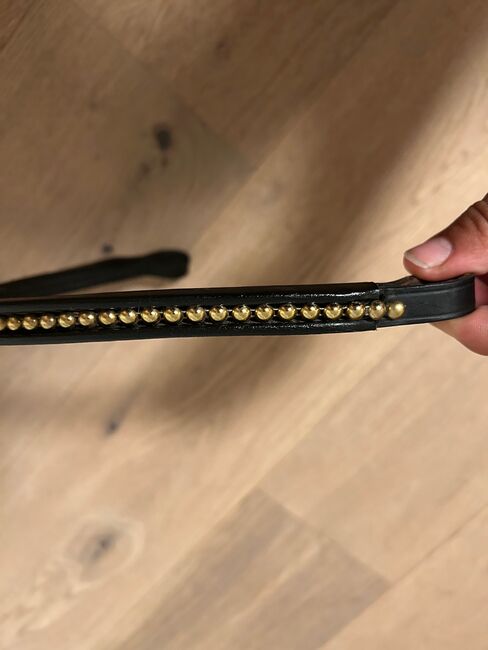 Stirnriemen mit Goldperlen, Stephanie Mathis, Browbands, Oerlingen, Image 2