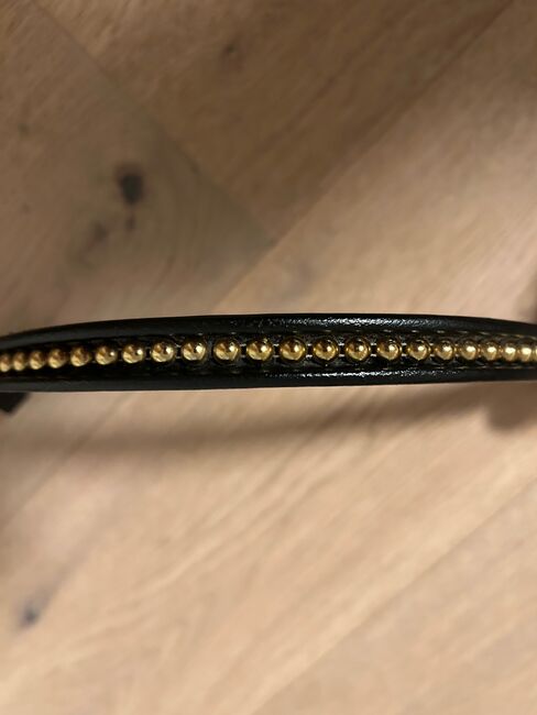 Stirnriemen mit Goldperlen, Stephanie Mathis, Browbands, Oerlingen