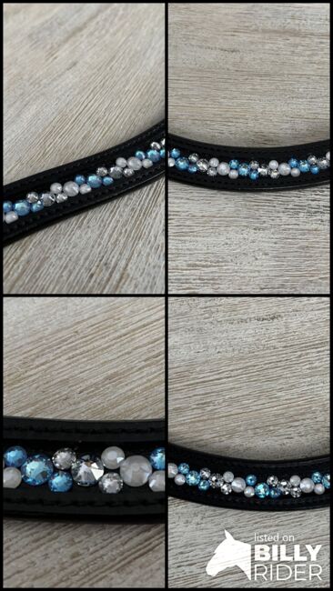 Stirnriemen "Wintertraum" mit original Swarovski, DIY original Swarovski, Jule, Browbands, Münchenbernsdorf, Image 5