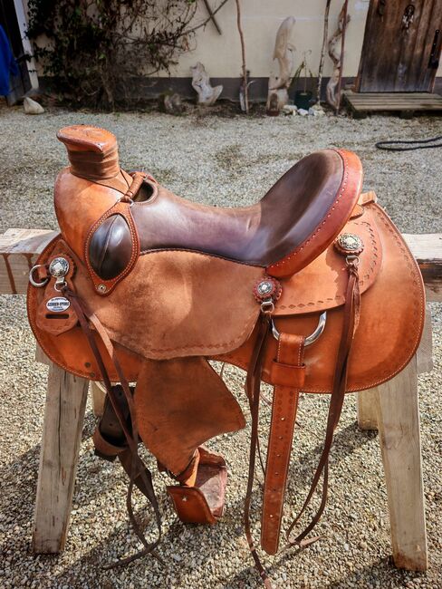 Wade Sattel Kenner Store + Vorderzeug und Gurt, Kenner Store Wade, Michael, Western Saddle, Unterfeitzing 