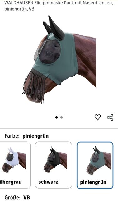Waldhausen Fliegenmaske, Waldhausen Puck, Graziella, Fly & Insect Control, Ebersbach an der Fils