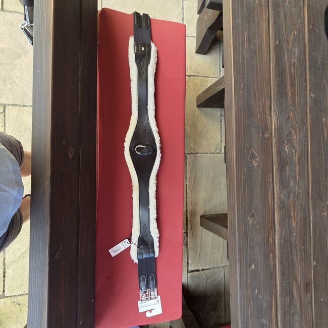 WALDHAUSEN Ledersattelgurt mit ECO Wool" 135 schwarz, Waldhausen, Kathrin Lohfink , Girths & Cinches, Benningen am Neckar