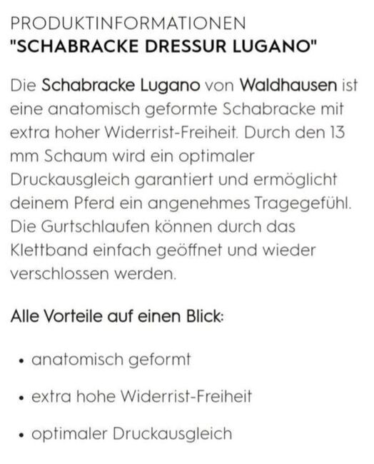 ⭐️Waldhausen/NAGELNEUE Schabracke DL⭐️, Waldhausen  Lugano, Familie Rose, Dressage Pads, Wrestedt, Image 5