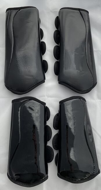 Waldhausen Lack Dressurgamaschen (4 St.), schwarz, Gr. L, 4 Stück, Waldhausen  Dressurgamasche DELUXE , Johanna , Tendon Boots, Reutlingen , Image 7