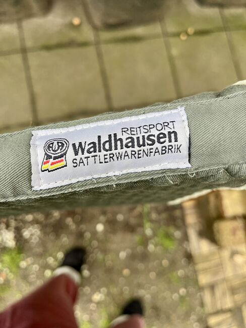 Waldhausen Schabracke Dressur dunkelgrün mit brauner Borte VB / M-L, Waldhausen, Rahel, Dressage Pads, Köln, Image 4