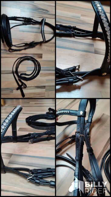 Waldhausen Trense Englisch kombiniert mit Strass - Full, Waldhausen, Carina, Bridles & Headstalls, Wolnzach, Image 9