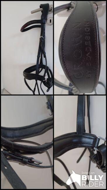 Warmbluttrense SD Design schwed. Reithalfter schwarz, SD Design, Sylvia, Bridles & Headstalls, Sulzbachtal, Image 6