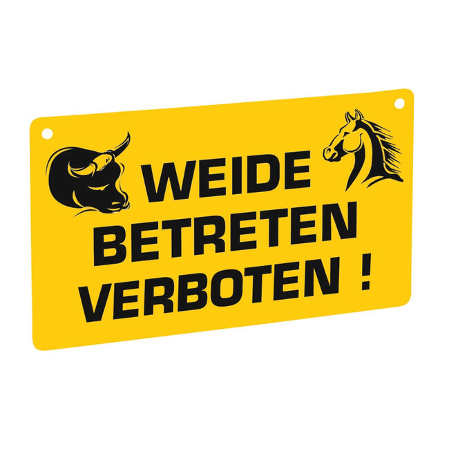 Warnschild - Weide betreten verboten!, Una (Horse-design), Electric Fencing Equipment, Rot am See