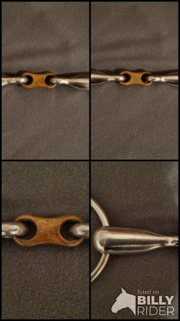 Wassertrense, Gebiss, Edelstahl-Kupfer, doppelt gebrochen, 14,0cm, Gesa, Horse Bits, Edewecht, Image 7