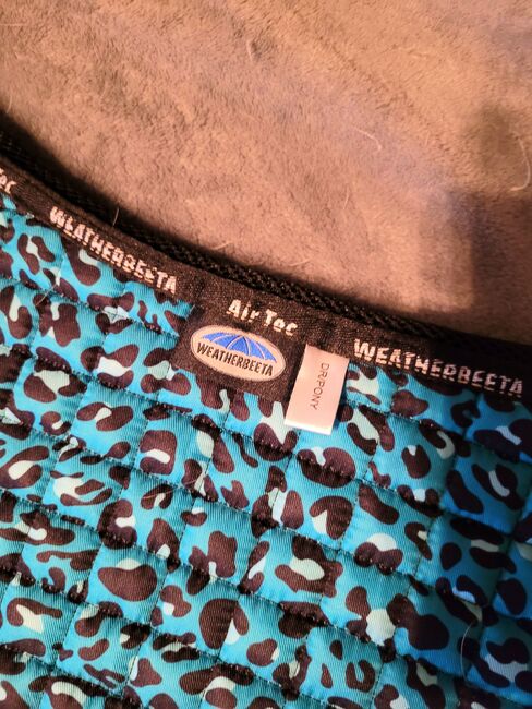 Weatherbeeta DR Schabracke Leo Türkis, Weatherbeeta  Prime Leopard, Andrea J., Dressage Pads, Borgentreich, Image 4