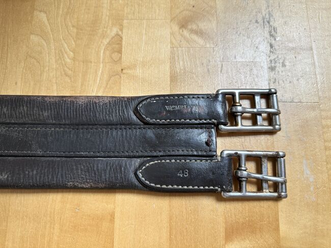 Wembley Dark Briwn Leather Girth, Wembley , Rachel Telling, Girths & Cinches, Perranarworthal, Image 4