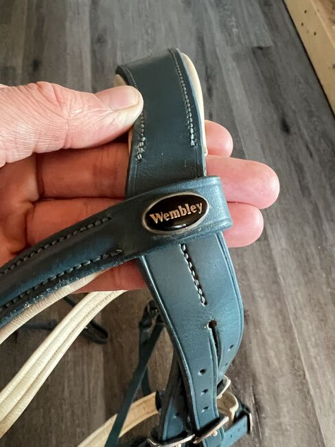 Wembley Trense blau Full/WB/Warmblut, Wembley , Tanja Hochhaus , Bridles & Headstalls, Schwarzenberg, Image 6