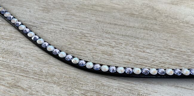Stirnriemen "Lavendel" mit original Swarovski, DIY, Jule, Browbands, Münchenbernsdorf, Image 2