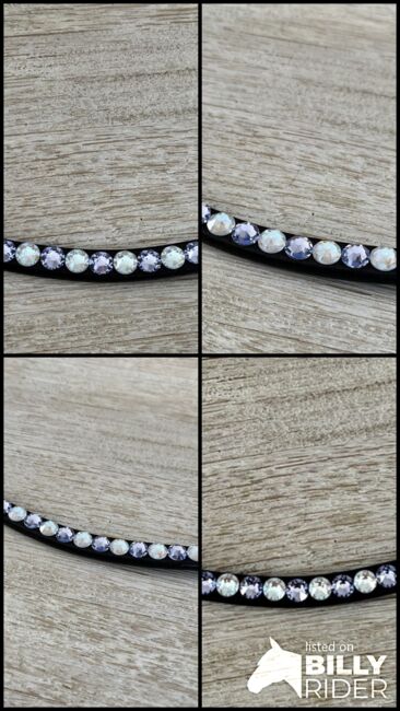 Stirnriemen "Lavendel" mit original Swarovski, DIY, Jule, Browbands, Münchenbernsdorf, Image 5