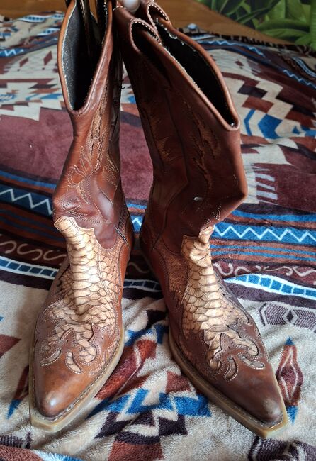 Westernstiefel, Cowboystiefel Gr. 42, No Name, Floh, Riding Boots, Bendorf