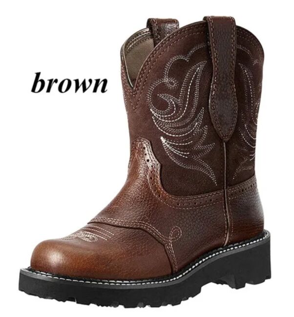 Westernstiefel Cowboystiefel braun / braun-blau, Danica Sarah Martin, Riding Boots, Ulm, Image 2