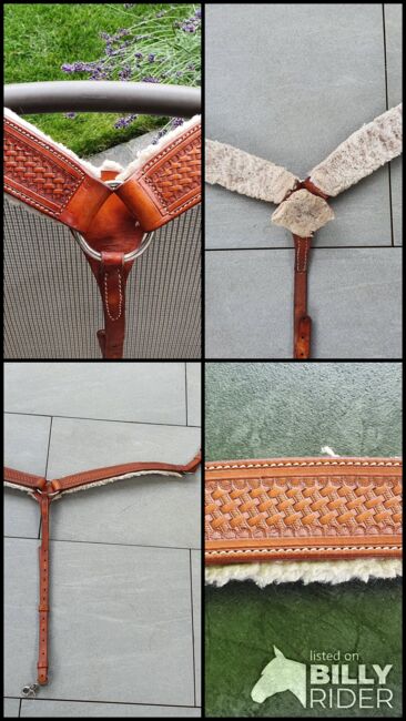 Western Leder Vorderzeug / Top / gereinigt & gefettet /, Pitri, Saddle Accessories, Nürtingen, Image 5