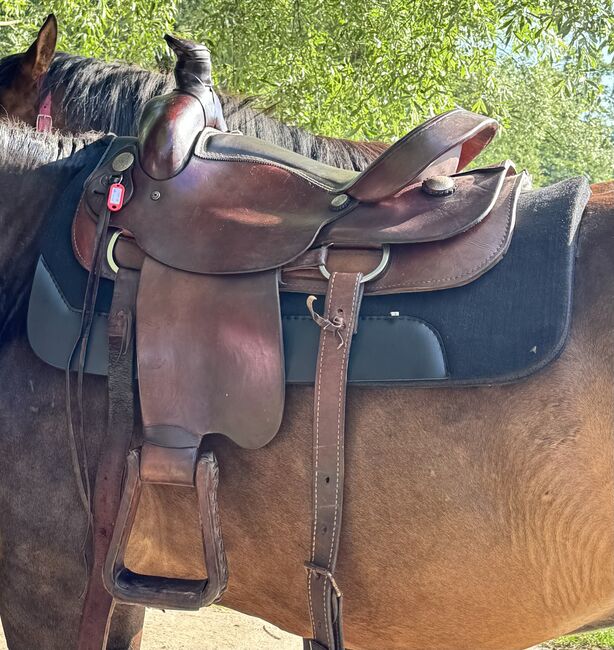 Siodło western Ranczerskie Roper USA, Roper , Paulina, Western Saddle, Krzywaczka 