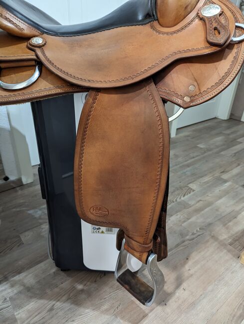 Westernsattel von Ralf Dinsinger mit XFull Flex-Baum, Ralf Dinsinger custom by AK Sattlery, Martina , Western Saddle, Cremlingen, Image 8