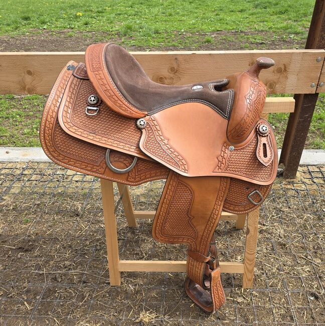Western Sattel Westernsattel Cognac Full Quarter, Gustom Germany ES SADDLERY & TACK , Nicole Baumgärtel , Siodło westernowe , Ronneburg , Image 21
