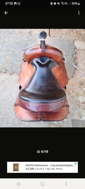 Westernsattel Continental Roundskirt + 2x Pads, Continental , Sina, Western Saddle, Dingolfing, Image 11