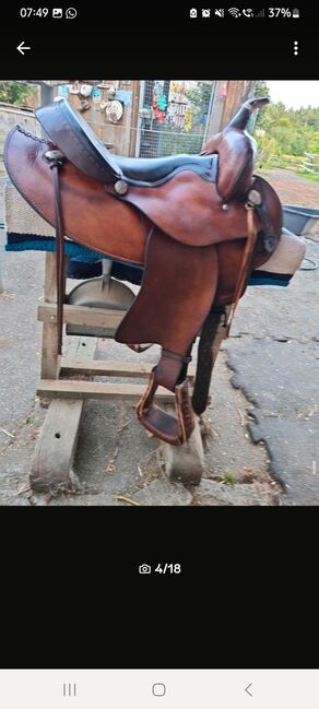 Westernsattel Continental Roundskirt + 2x Pads, Continental , Sina, Western Saddle, Dingolfing, Image 13