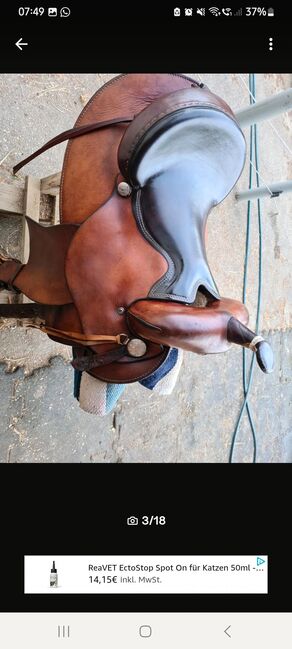 Westernsattel Continental Roundskirt + 2x Pads, Continental , Sina, Western Saddle, Dingolfing, Image 14