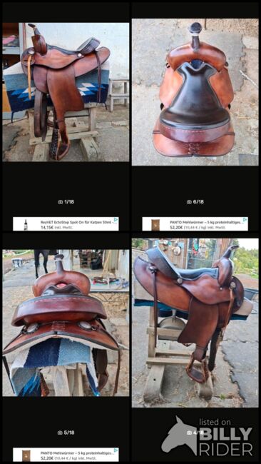Westernsattel Continental Roundskirt + 2x Pads, Continental , Sina, Western Saddle, Dingolfing, Image 16