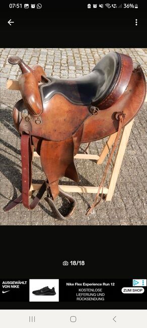 Westernsattel Continental Roundskirt + 2x Pads, Continental , Sina, Western Saddle, Dingolfing, Image 2