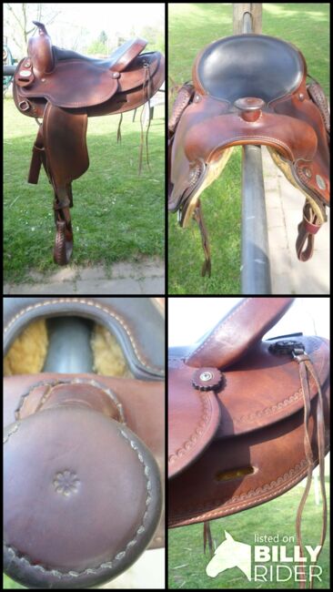 Westernsattel Crates Trail Basic FQ 15.5 braun gerader Pferderücken, Crates Leather Company Trail Basic, Reitartikelbörse (Reitartikelbörse - Onlinevertrieb für Wanderreiter), Western Saddle, Grevenbroich, Image 26