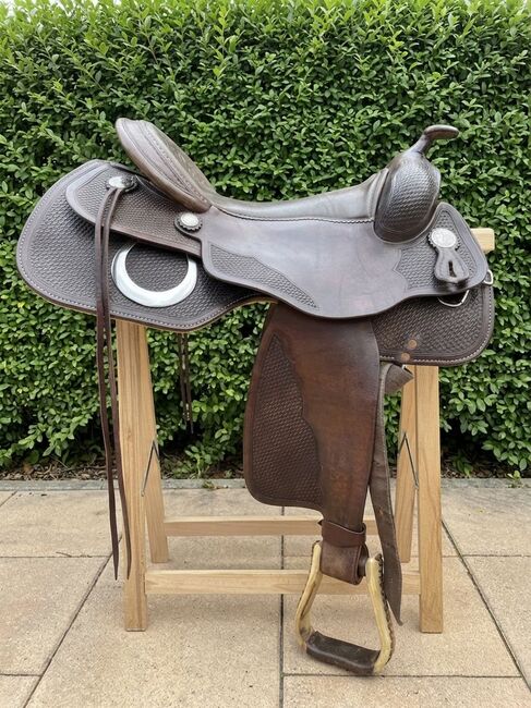 Westernsattel Cully's Saddle & More Triple W Platinum + Sattelschoner gratis, Cully's Saddle & More Triple W Platinum, Corinna, Western Saddle, Bad Dürkheim 