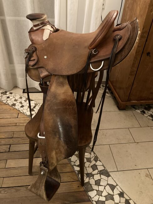 Westernsattel Custom Made Wade Arbeitssattel Backyard Saddlery Fritz Riedl 15“, Fritz Riedl Backyard Saddlery , Niki, Western Saddle, Bad Mergentheim, Image 3