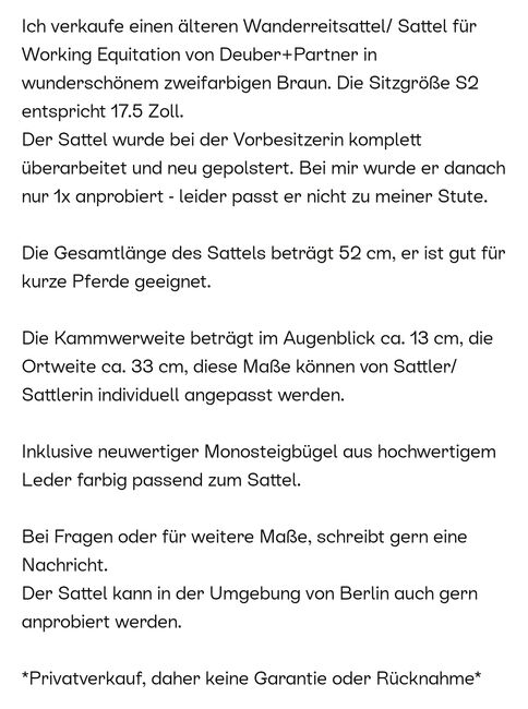 Westernsattel, Deuber , Nina Knabl , Endurance Saddle, Neu-Ulm, Image 5