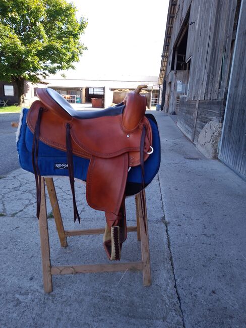 Westernsattel, Deuber Flex Fit Vario, birgit, Lambskin Pad, Bietigheim-Bissingen, Image 4