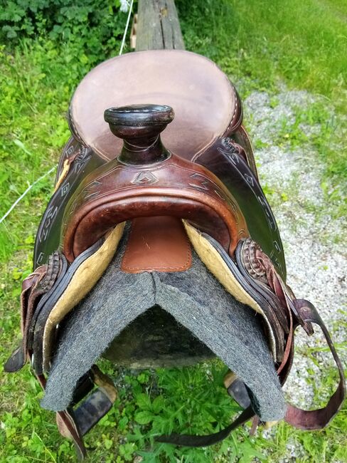 Westernsattel Deuber & Partner Trail Rider 1031 K02 mit Apache Punzierung, DEUBER & Partner  Trail Rider, ANGELA , Western Saddle, Tiefenbach, Image 6