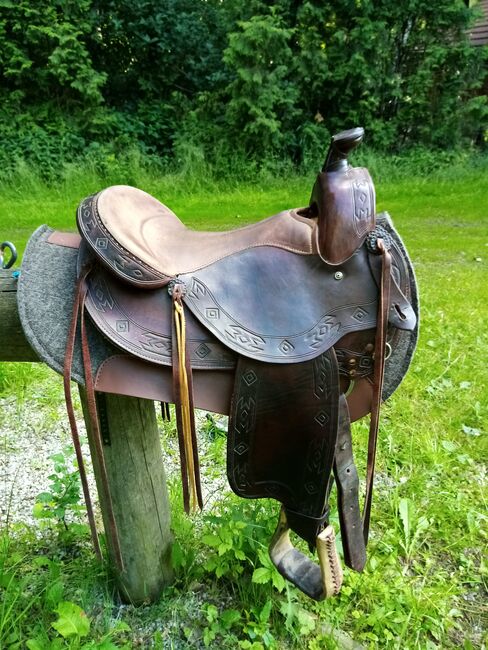 Westernsattel Deuber & Partner Trail Rider 1031 K02 mit Apache Punzierung, DEUBER & Partner  Trail Rider, ANGELA , Western Saddle, Tiefenbach, Image 9