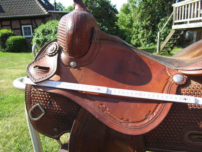 Westernsattel für breite Pferde zu verkaufen, EE Saddlery + Tack, Jutta Bunk, Western Saddle, Welle, Image 5