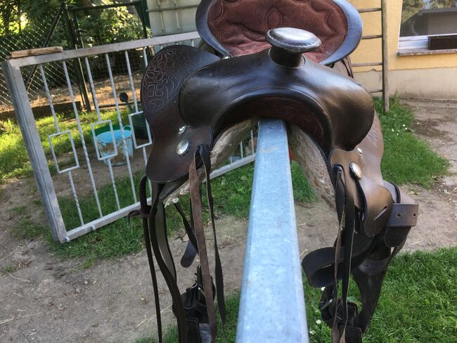 Westernsattel, echtes Leder, 16“ Sitz, Rabea, Western Saddle, Osterfeld/Kleinhelmsdorf, Image 2