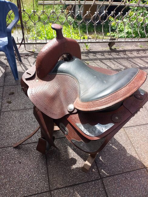 Neuwertiger Westernsattel Leder von A & M 1170, A & M 1170, Markus Bolz , Western Saddle, Windeck, Image 3