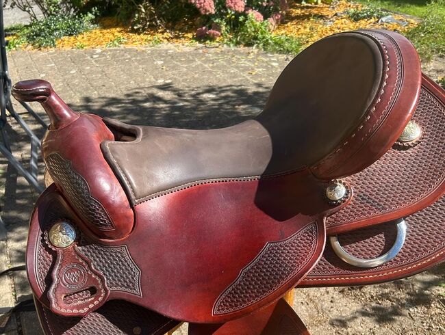 Western, Sattel, Reining, Tripel W, Tripel W 320 Small Butterfly Reiner, 8660-01 3/4 Mini Basket, Natalie, Western Saddle, Heiligabend 
